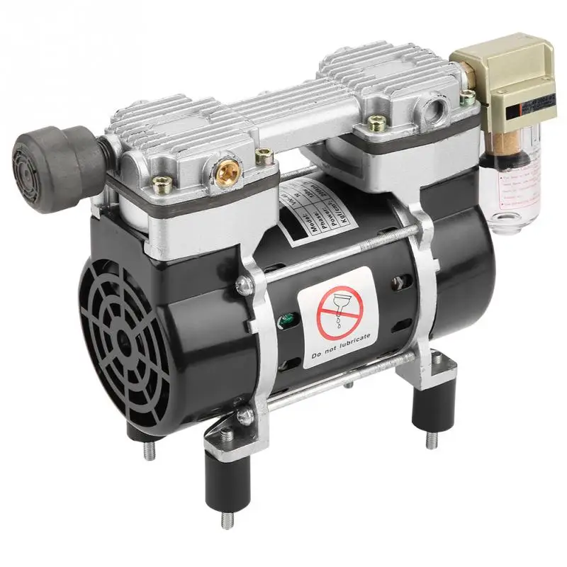 VN 40V Mini безмасляный воздушный компрессор вакуумный встроенный насос глушителя 220