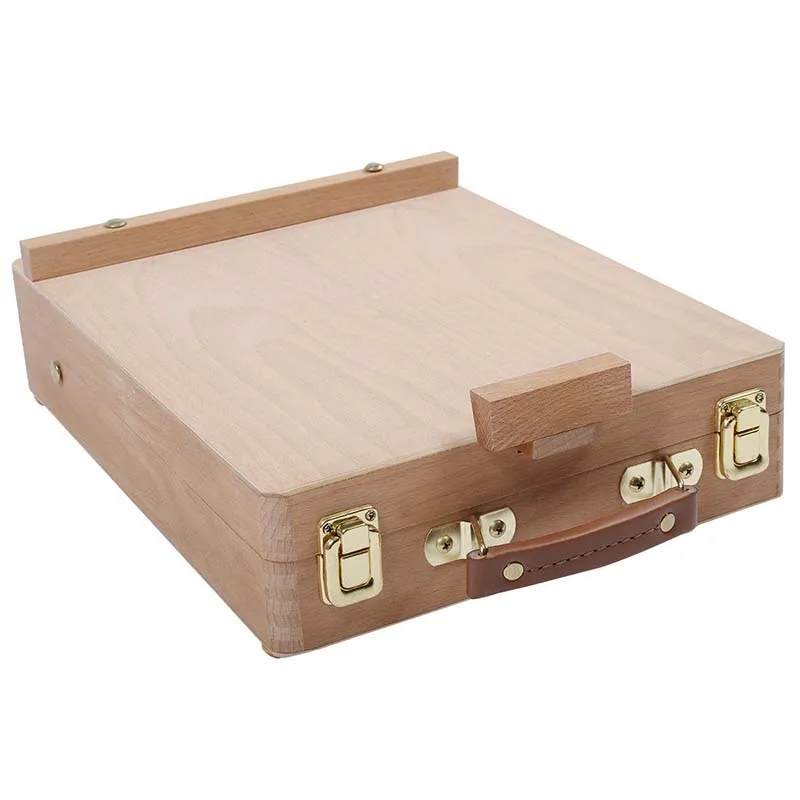  Easel Artist Craft with Integrated Wooden Box Art Drawing Painting Table Box