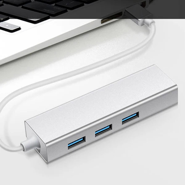 AAAJ 3 Port USB 0 концентратор с Ethernet Поддержка RJ45 10/100/1000 Мбит/с сетевой совместим iMac