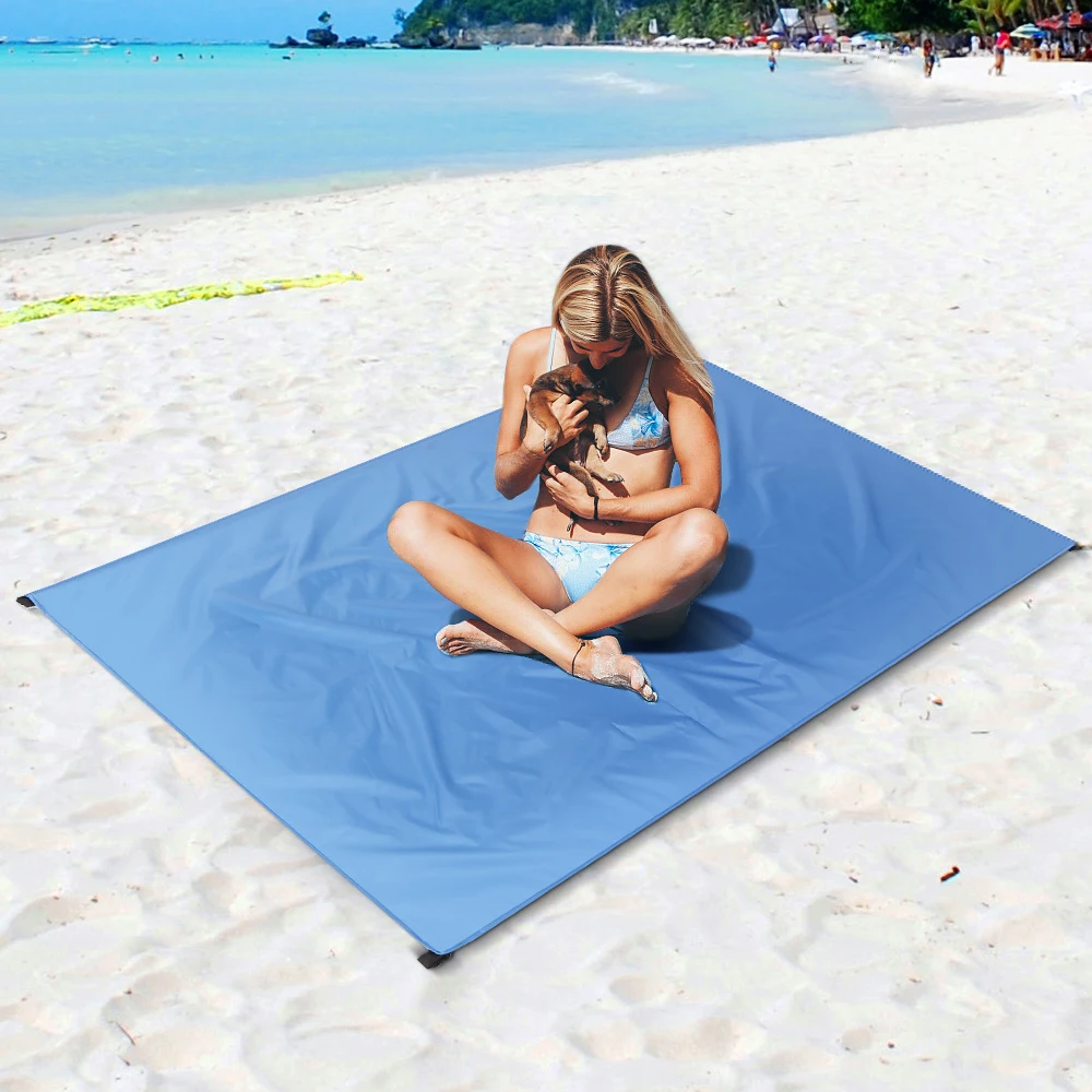 Легкий уличный коврик для кемпинга, влагостойкий складной коврик для пикника, водонепроницаемый Пляжный коврик, туристическое одеяло, наземный брезент