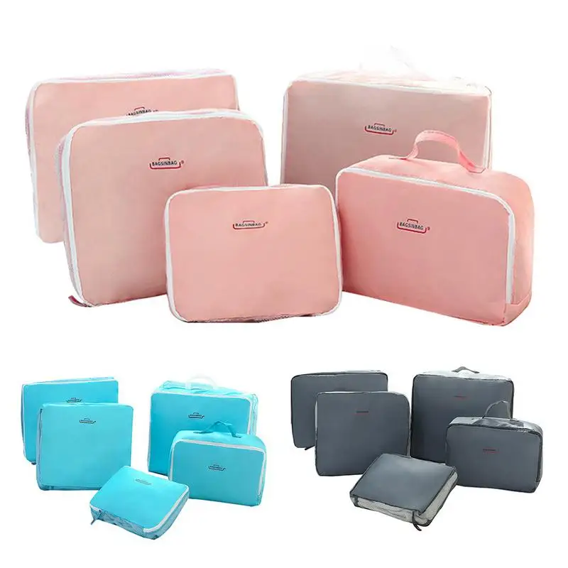 

5 Pcs/Set Travel Storage Bag Dirty Clothes Sundries Luggage Sorting Bag Waterproof Packing Cube Luggage Organizer Home Supplies
