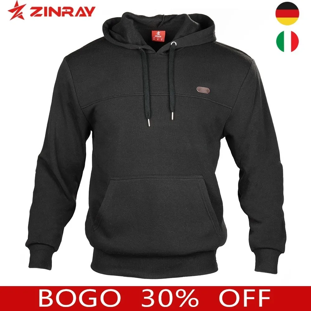 

ZINRAY Black Sport Running Pullover Hoodie Jacket Men Long Sleeve Shirt Mulher For Outdoor Gym Cycling Fitness Winter Sportswear