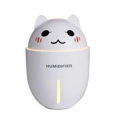 Новая мода лето портативный USB милый питомец 3 в 1 увлажнитель новый мультфильм кошка мини увлажнитель со светодиодный подсветкой