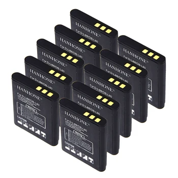 

10PCS 1900mAh D-LI88 DB-L80 D LI88 Camera Battery For Sanyo VPC-CG20 VPC-CG10 For PENTAX VPC-CG88 H80 P70 CG100 Box-18 40C H90