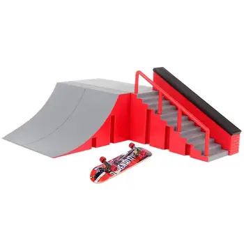 

Mini Finger Skate Board Deck Fingerboard Skate Park Kit Table Game Ramp Track Toy Mini Skateboard for Extreme Sports