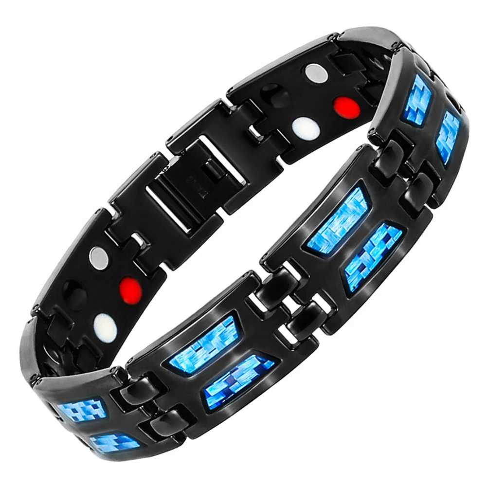 

Pain Relief Unique Jewelry Men Bracelet Tunnel Carpal Titanium Magnetic Therapy Wristband Fashion Valentine's Day Balance Bangle