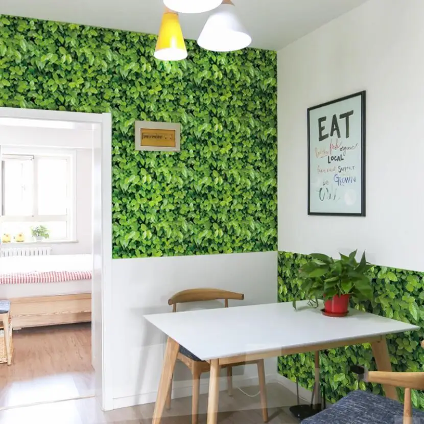 3d Diy Green Grassland Wall Paper Living Room Decor Self Adhesive Wallpaper Fresh Grass Leaves Waterproof Pvc Wallpapers Ez053 Wallpapers Aliexpress