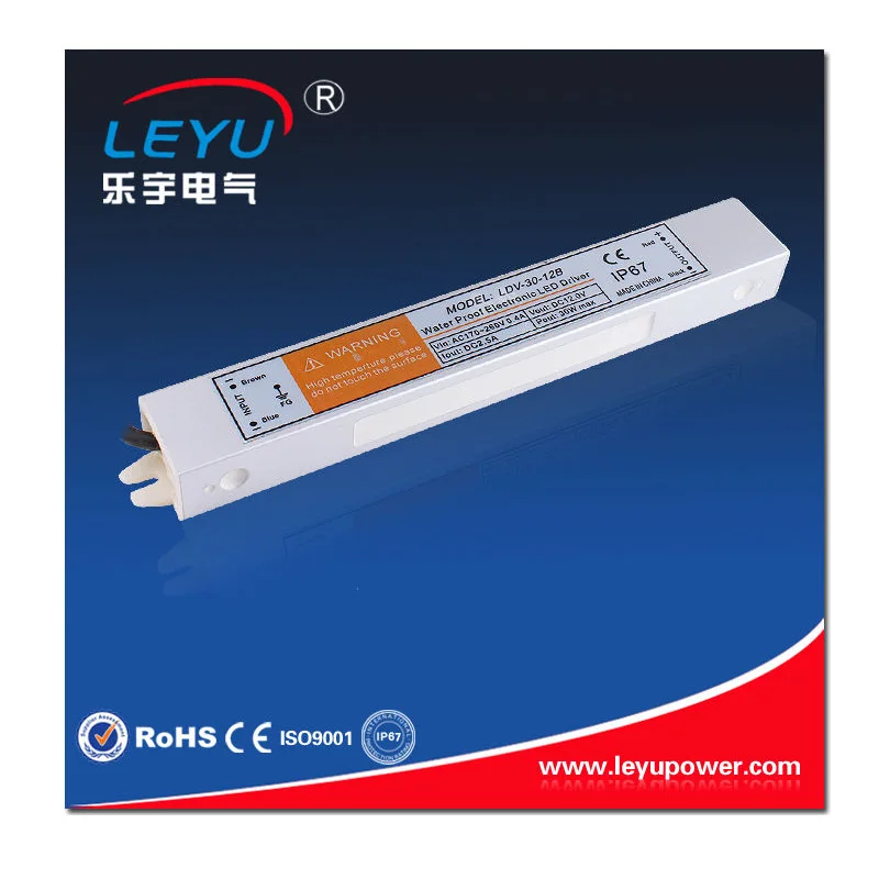 

LDV-30-12 full range input waterproof switch mode power supply 30w 12v 2.5a led driver