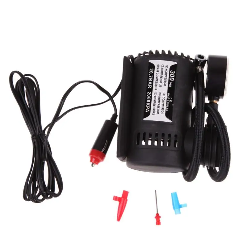 

Universal Portable Versatile 12V Auto Car Electric Air Compressor Bicycle Motor Wheel Tire Tyre Infaltor Pump 300 PSI XR