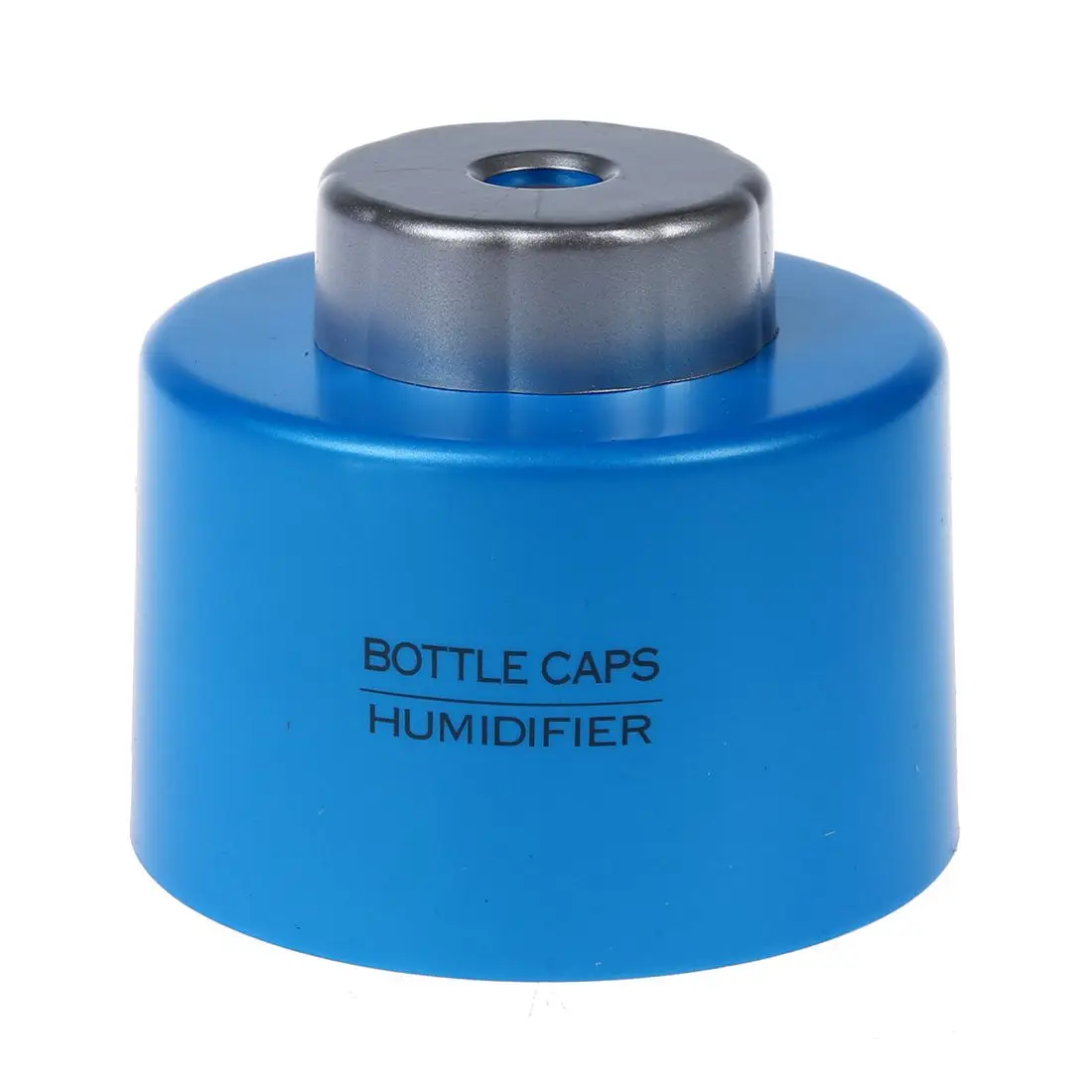 

LICE Mini Portable Bottle Cap Air Humidifier with USB Cable for Office Home, Blue Color
