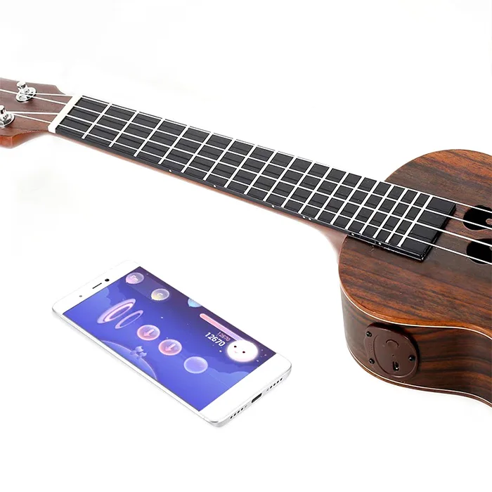 Populele S1 Smart 23 Inch Wooden Ukulele Small Guitar For Beginner Amazing Sound Easy to Play with LED Light Intelligent Ukele