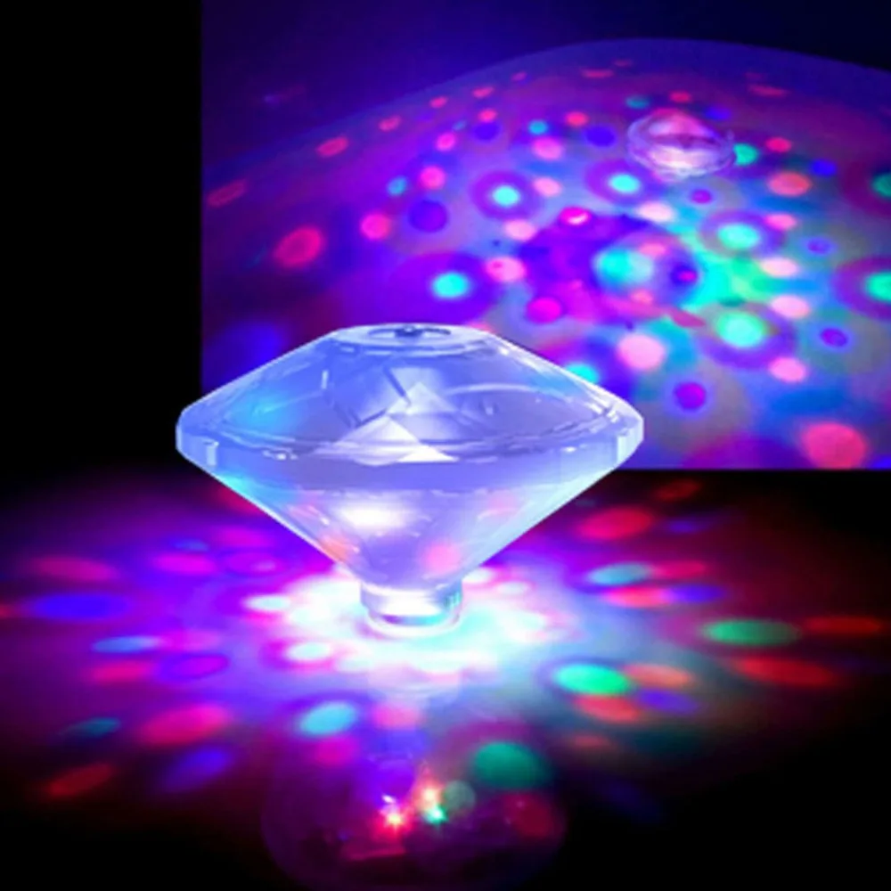 

Waterproof projector lamp LED Party Underwater light LED Swimming Pool lights LED Tub Bathroom Floating LED flash Projector D20