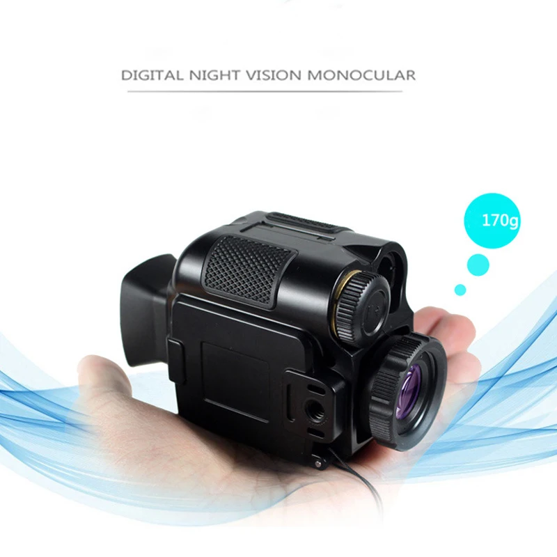 

Switch infrared black Mini color 1-8 times night vision white zoom telescope and digital imaging