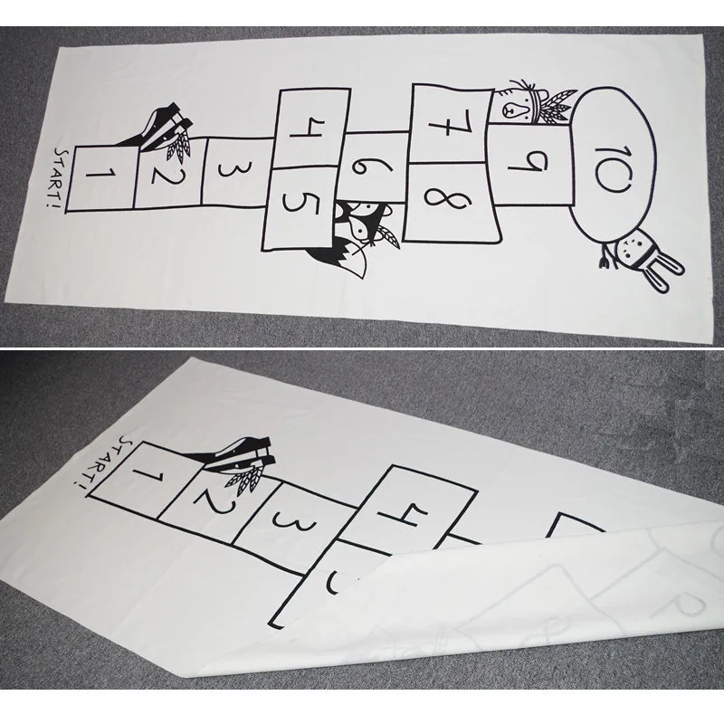 RFWCAK детский коврик для игр Прямоугольник ковер коврики цифровые шашки ползание одеяло пол ковер для детской комнаты украшение детский подарок