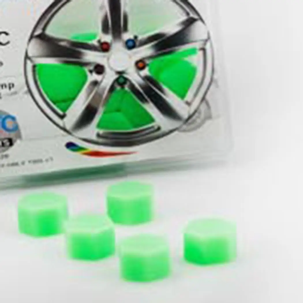 

Luminous Car Vehicle Wheel Tyre Hub Screw Bolt Nut 20 PCS Cap Covers Screw Protector Tyres