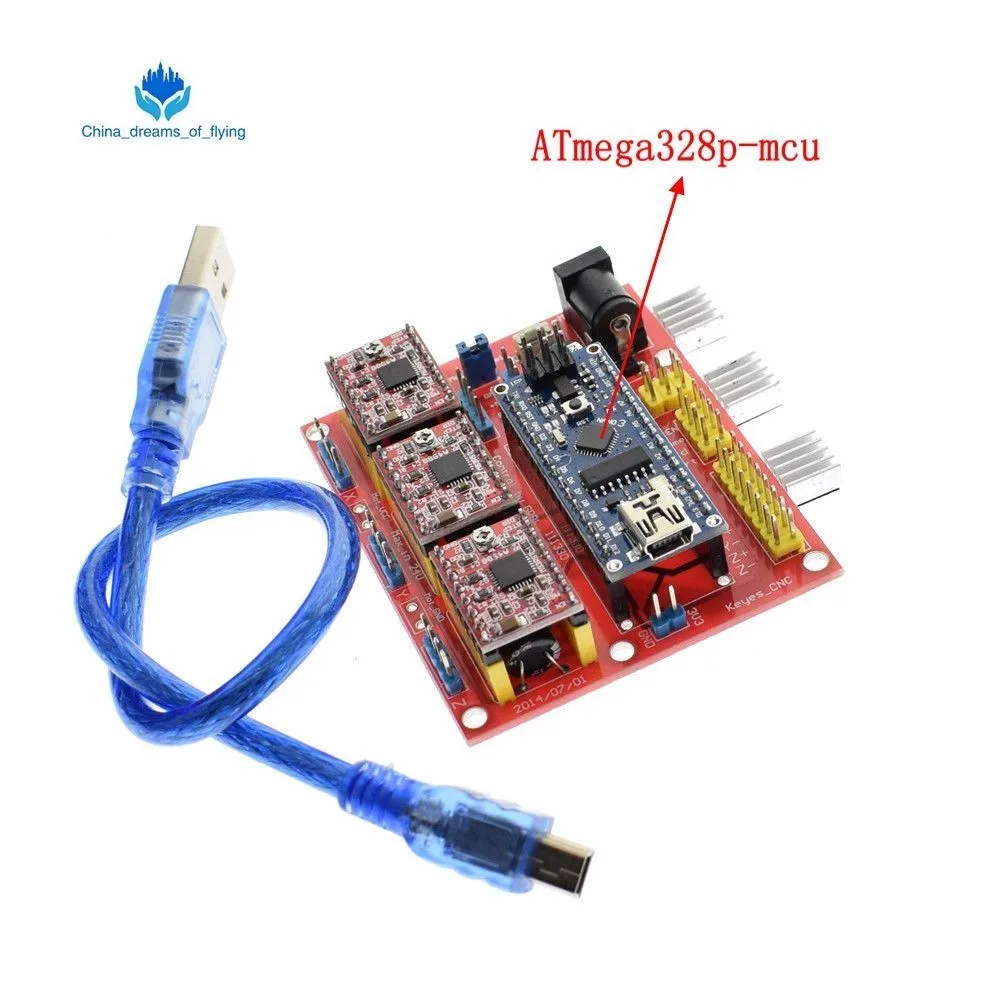 ShengYang 3DV4 CNC Shield V4 + Nano 3 0 шт. A4988 Reprap шаговый набор драйверов для Arduino|Интегральные