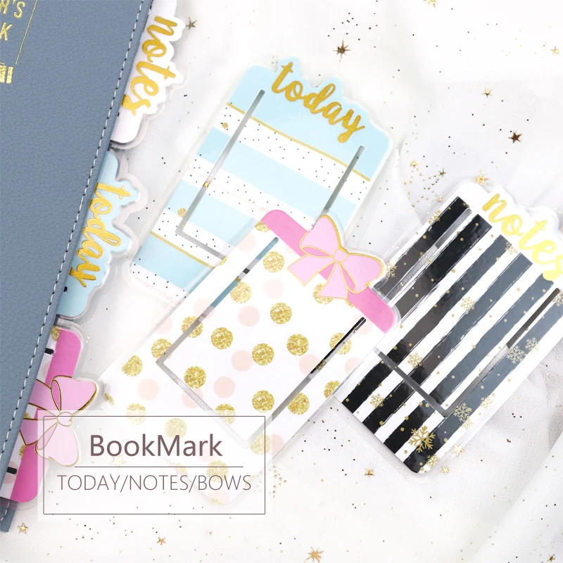 

MyPretties TODAY/NOTES/BOWS Index Dividers for Organizer Notebook Plastic Sealed Bookmark