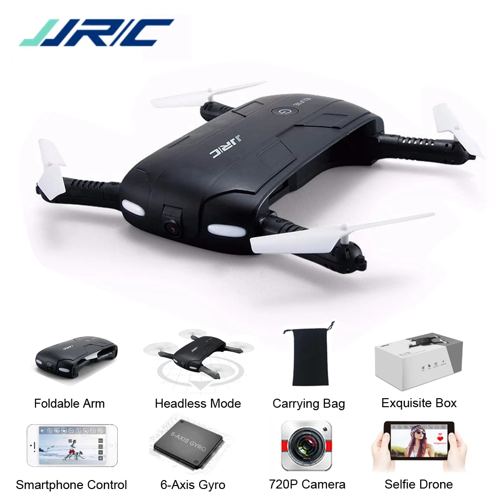 

JJR/C JJRC H37 Elfie Mini Selfie Drone Upgraded 2MP WIFI FPV Camera Foldable Arm APP Control RC Quadcopter RTF VS E50 ZLRC