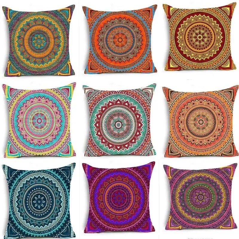 

Ethnic style bohemian linen linen cotton linen pillowcase cushions For Home Sofa
