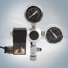 Аквариумная система Регулятор для аквариума электромагнитный клапан Давление датчик регулятор двойной датчик CO2 регулятор 220 V CN вилка