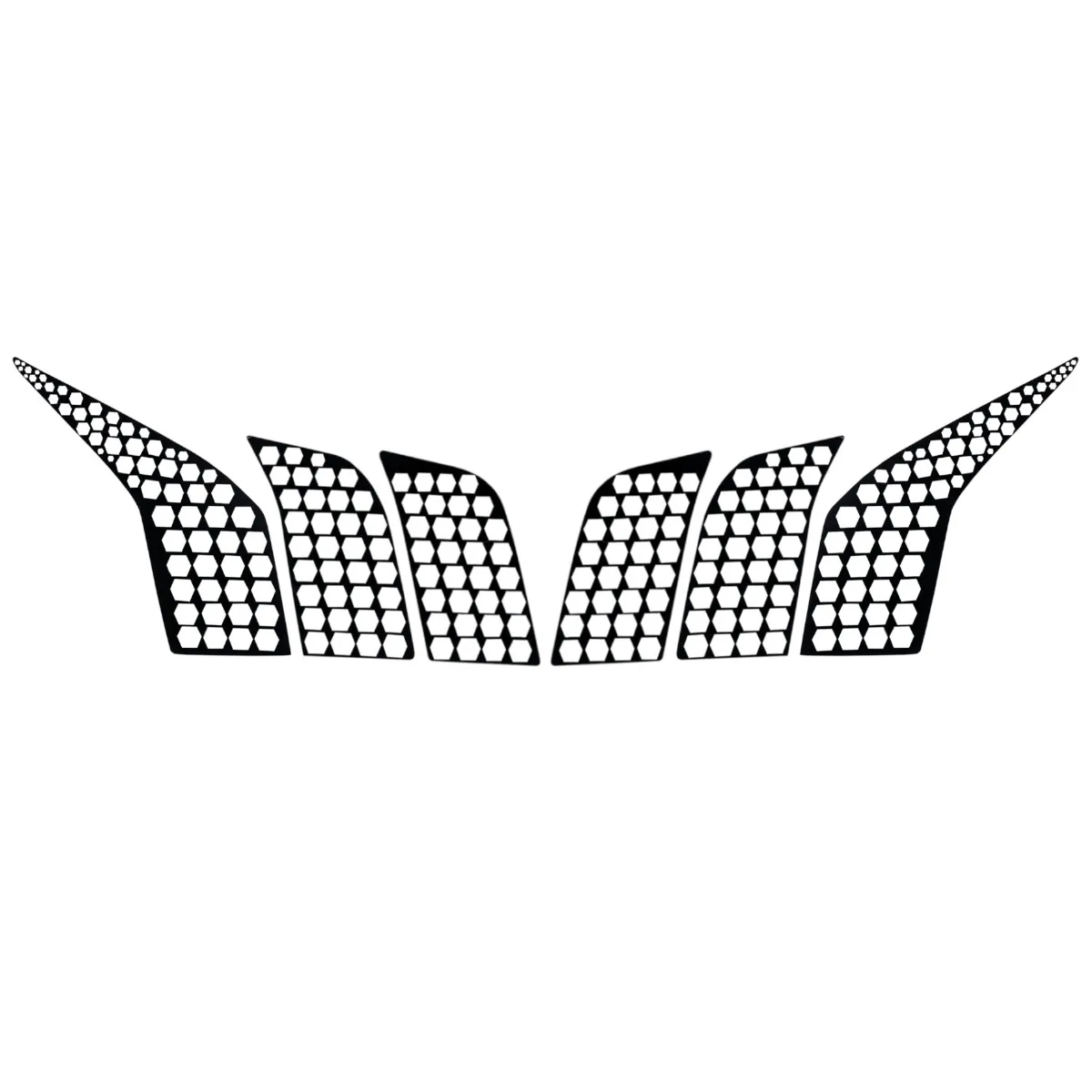 

6Pcs/Set PVC Car Rear Tail Light Taillight Lamp Cover Honeycomb Stickers Decoration Decal Sticker For Peugeot 5008 GT 2017 2018