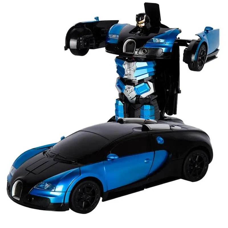 Трансформирующийся радиоуправляемый робот трансформер Bugatti Rambo автомобиль