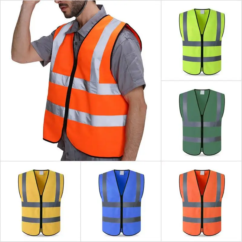 Уличная Ночная езда бегущая Hi-Vis безрукавка Светоотражающая куртка жилет безопасности жилет для велоспорта