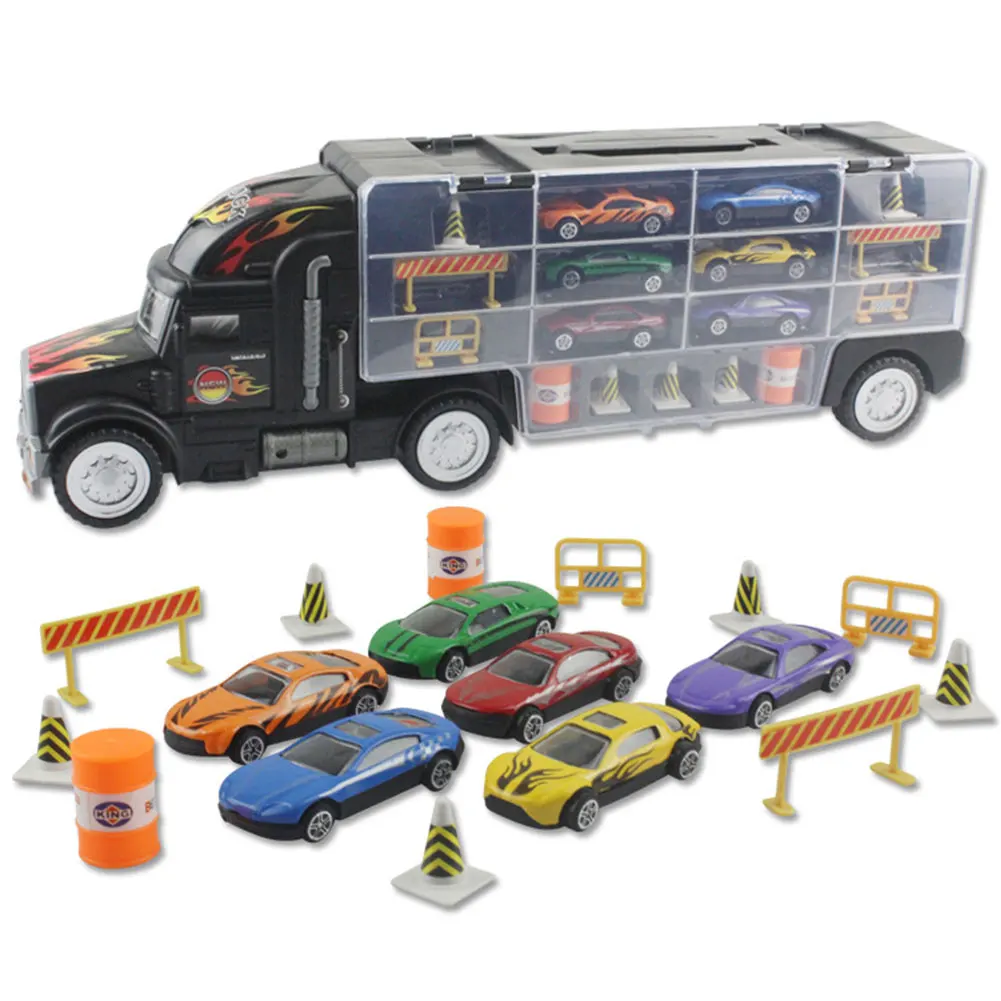 

2018 Truck Car Model Toy Car Automobile Interactive Alloy Mini Garage Container Children Gift