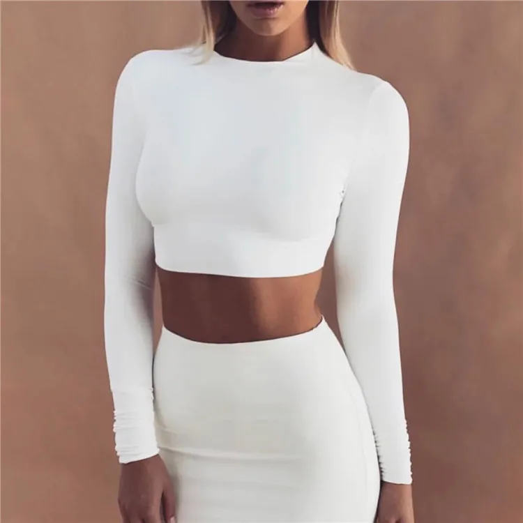

2019 Suit-dress New Pattern Long Sleeve Woman Spring Bodybuilding T Shirt
