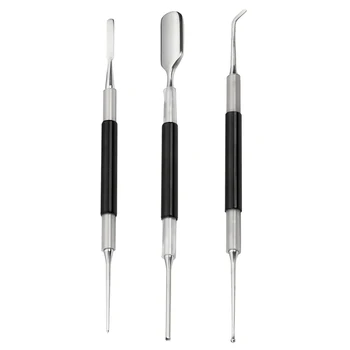 

3 Pcs Bright Stainless Steel Professional Coffee Art Pen Barista Tool For Cappuccino Latte Espresso Decorating -10x210mm