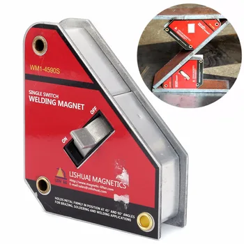 

1pc Single Switch Welding Magnet On/Off Strong Switch Multi-Angle 45/90 Degree Magnetic Clamp 111*95*28mm