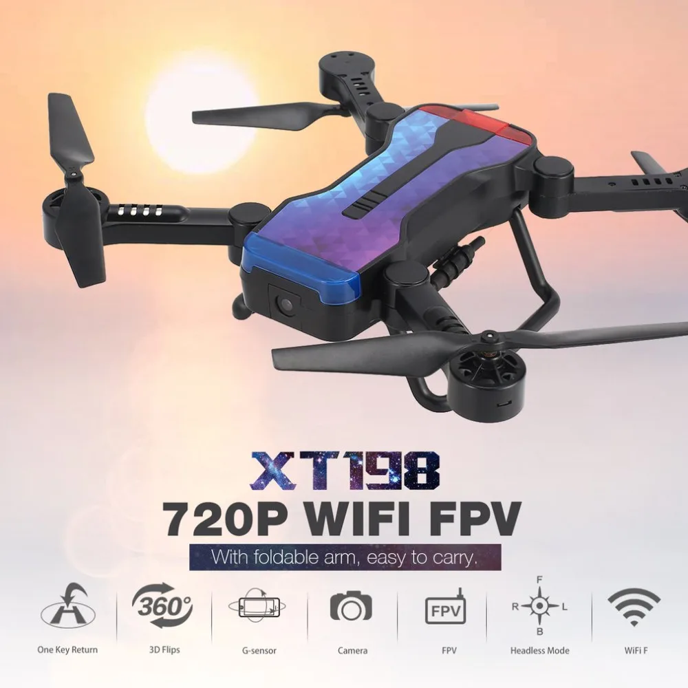 2019 Новинка Simtoo XT198 WIFI FPV G-датчик оптический поток Радужный Дрон с камерой 720p |