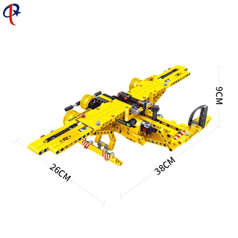 Деформация инженерное транспортное средство строительный блок самолет игрушка 2 в сочетании с 1 разборка строительный блок самолет детская игрушка