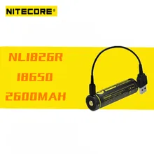 Nitecore NL1835R/NL1834R/NL1826R 3,6 V 18650 аккумулятор Высокая Производительность микро-USB литий-ионный аккумулятор