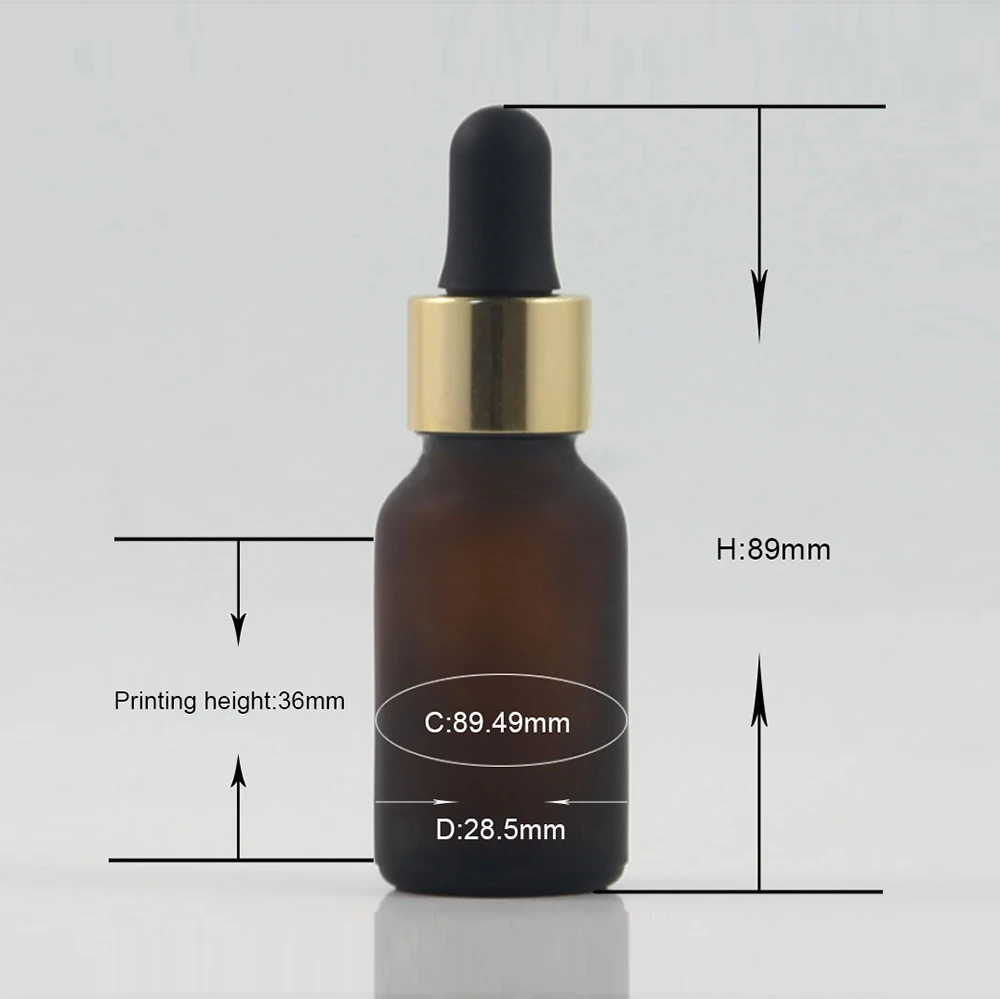 

Wholesale 15ml frosted glass dropper bottle amber packaging, 15ml cosmetic packaging for essentiall oil