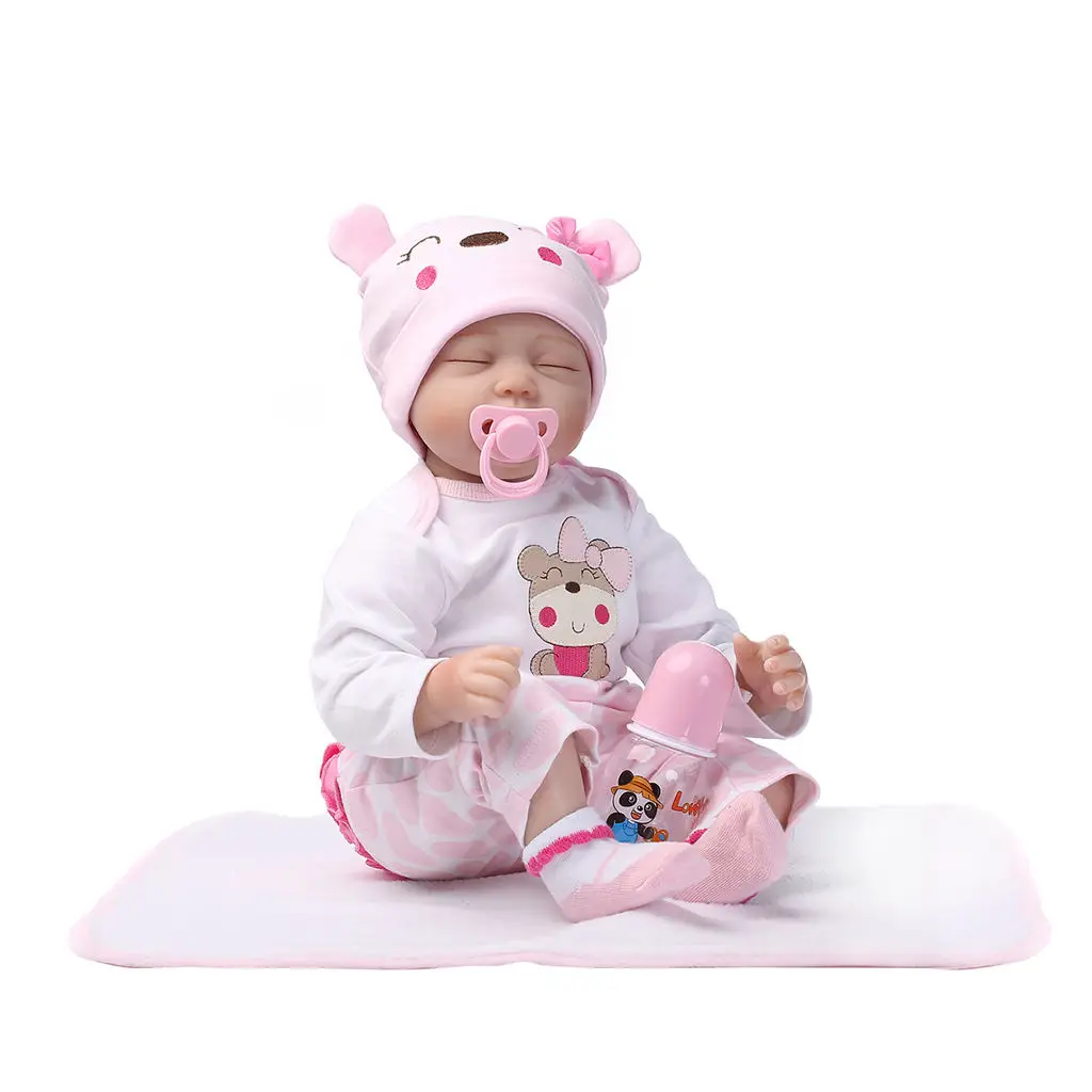 

Npk Newborn Reborn Baby Dolls Silicone Cute Soft Babies Doll For Girls Princess Kid Fashion Bebe Reborn Dolls 55Cm