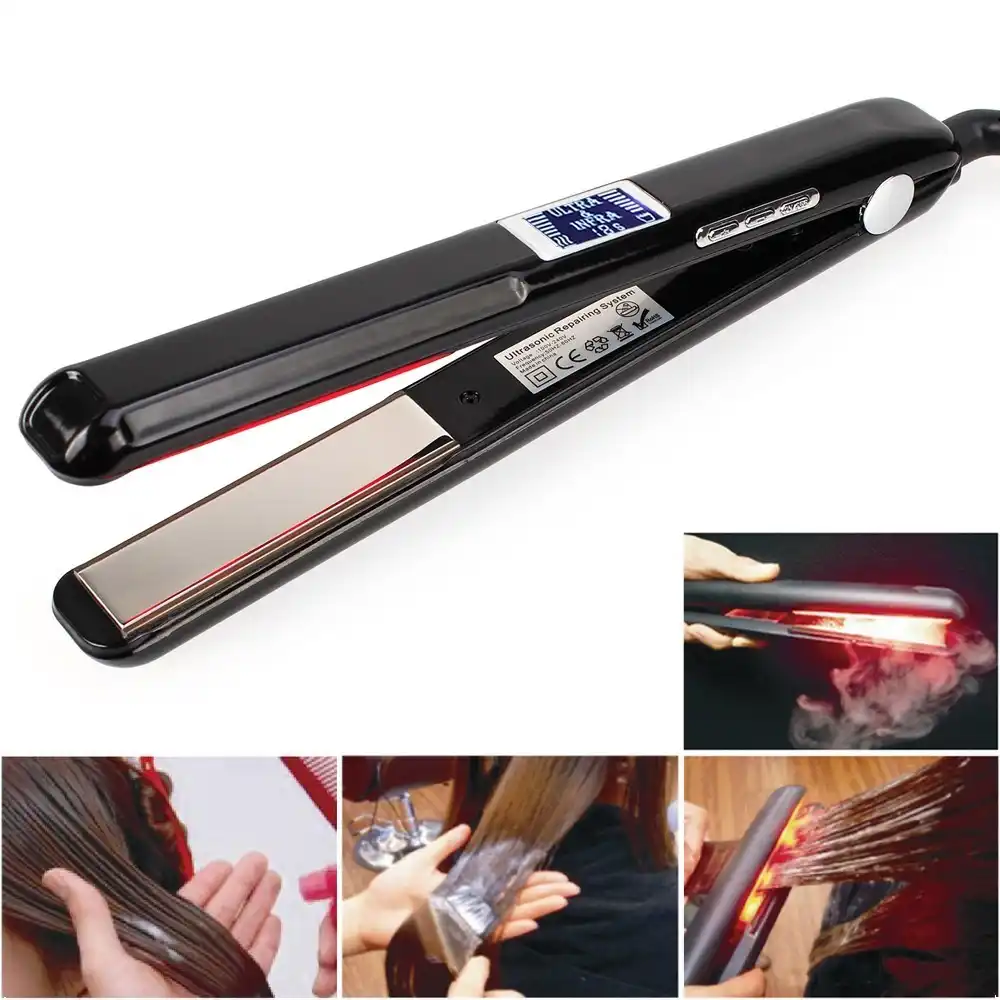 Ultrasonic hair straightener no heat Clearance