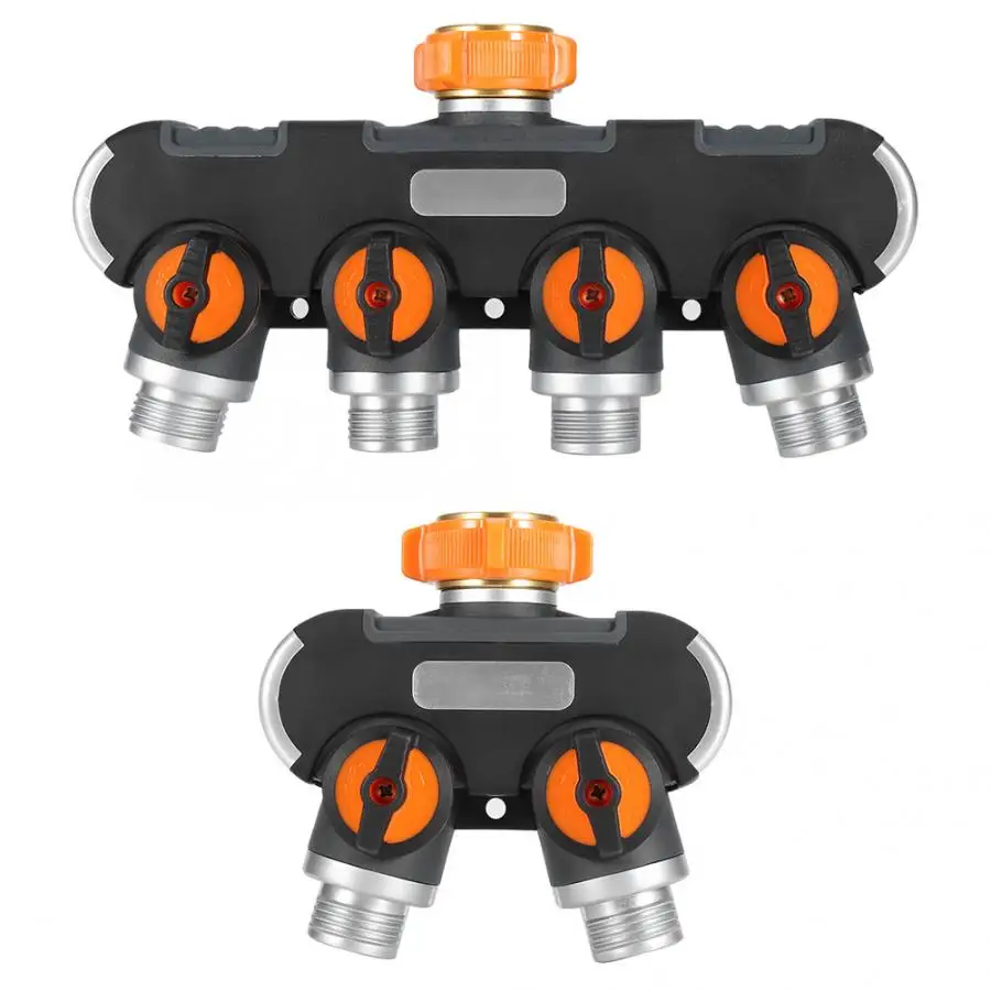 

Garden Hose Tap Connector, 4 Split Garden Hose Quick Coupling 2 Split y-Joint Valve Irrigation Hose Connector Garden Tool