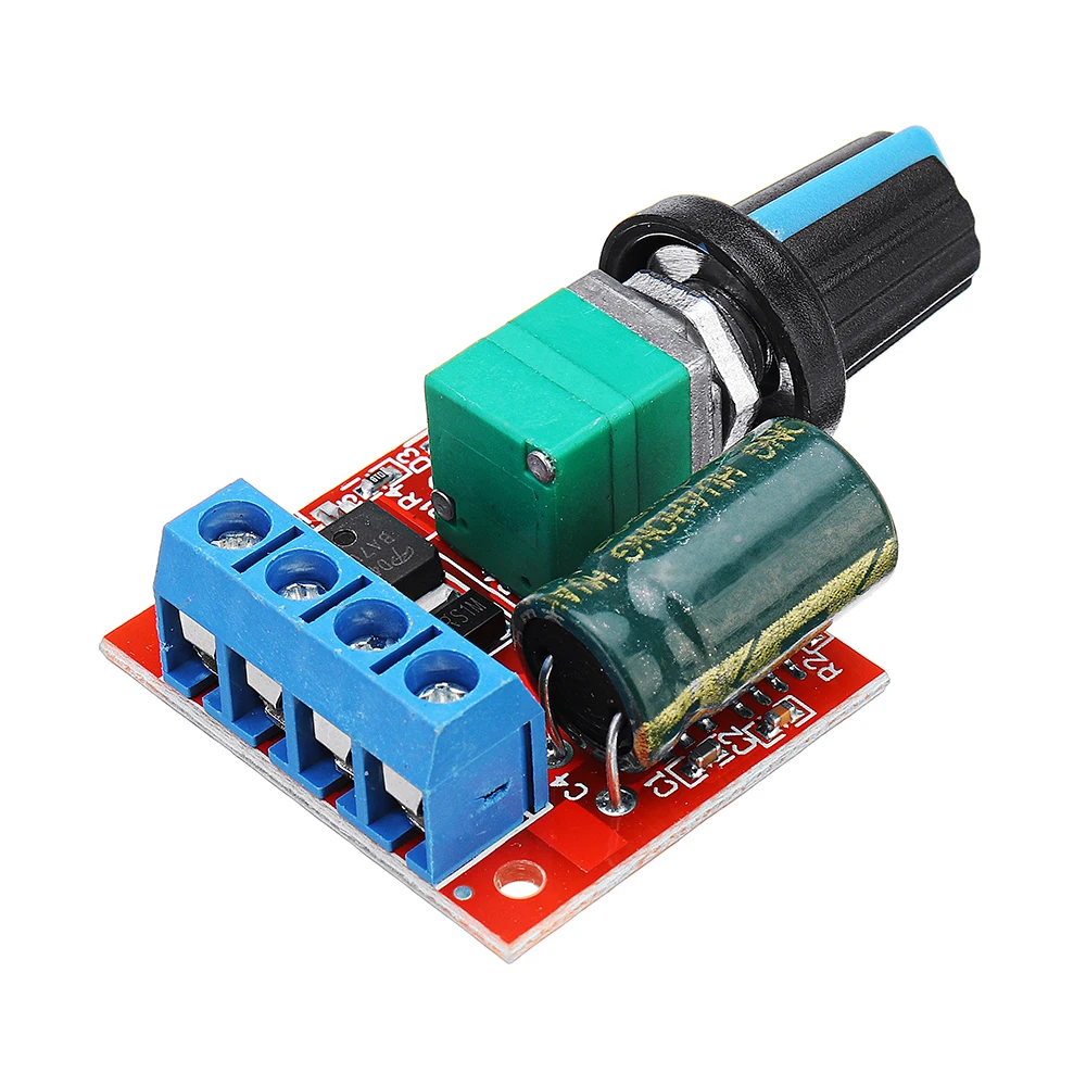 DC 5V к 35V 5A 90W Мини мотор контроллер скорости ШИМ модуль регулятор регулируемый