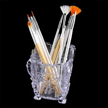 

Makeup Storage Box Case Holder Brush Pen Organizer Decorative Acrylic Clear