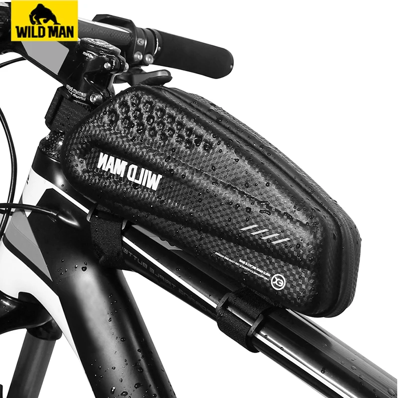 WILD MAN Mountain Bike Bag Top Tube Pannier Rainproof Waterproof