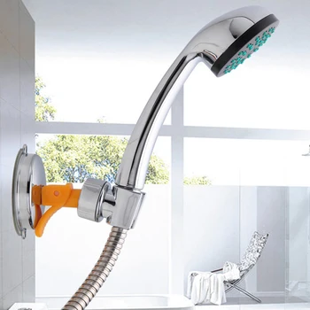 

Wall Mounted Adjustable Suction Bracket Bathroom Shower Head Held Handset Holder (5026)