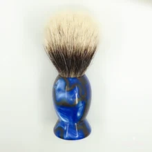 CSB Роскошная Бриллиантовая синяя ручка HMW двухполосная щетка для бритья волос барсука Лучшая щетка для бороды барсука