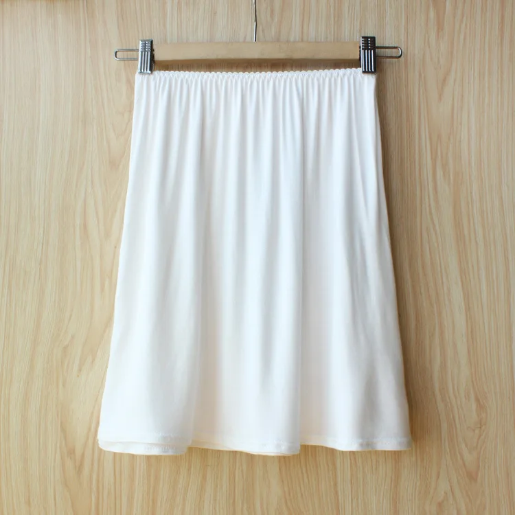 Underskirt Women Modal Half Slips Female Loose Elastic Waist Underdress