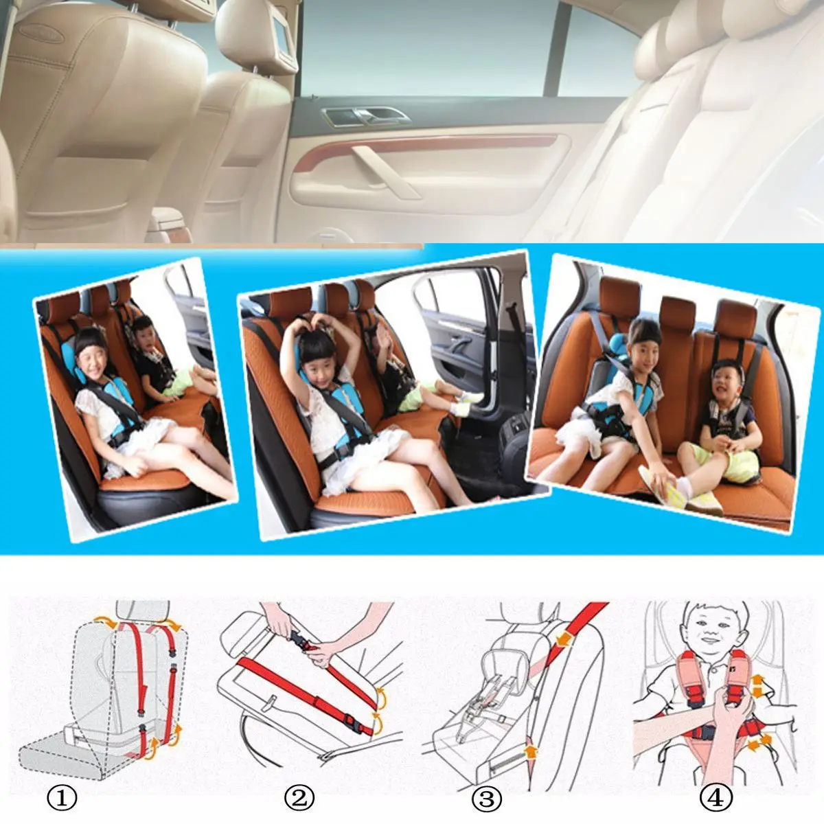 3~12 year old kids Seat Portable Baby Seat Children's Chairs Updated Version Thickening Sponge Kids Child Car Seats 3~12 year old kids Seat Portable Baby Seat Children's Chairs Updated Version Thickening Sponge Kids Child Car Seats