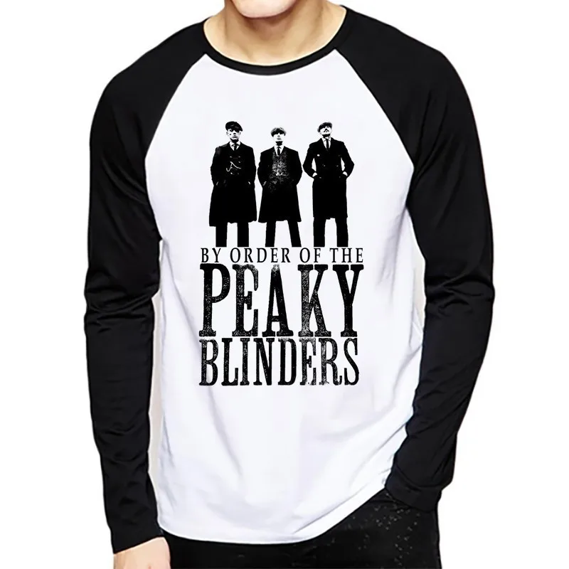 

New Peaky Blinder T Shirt Men Peaky Blinders Clothing Hipster Tshirt Long Sleeve Casual Tee Shirt Prints Tops Men T-Shirt