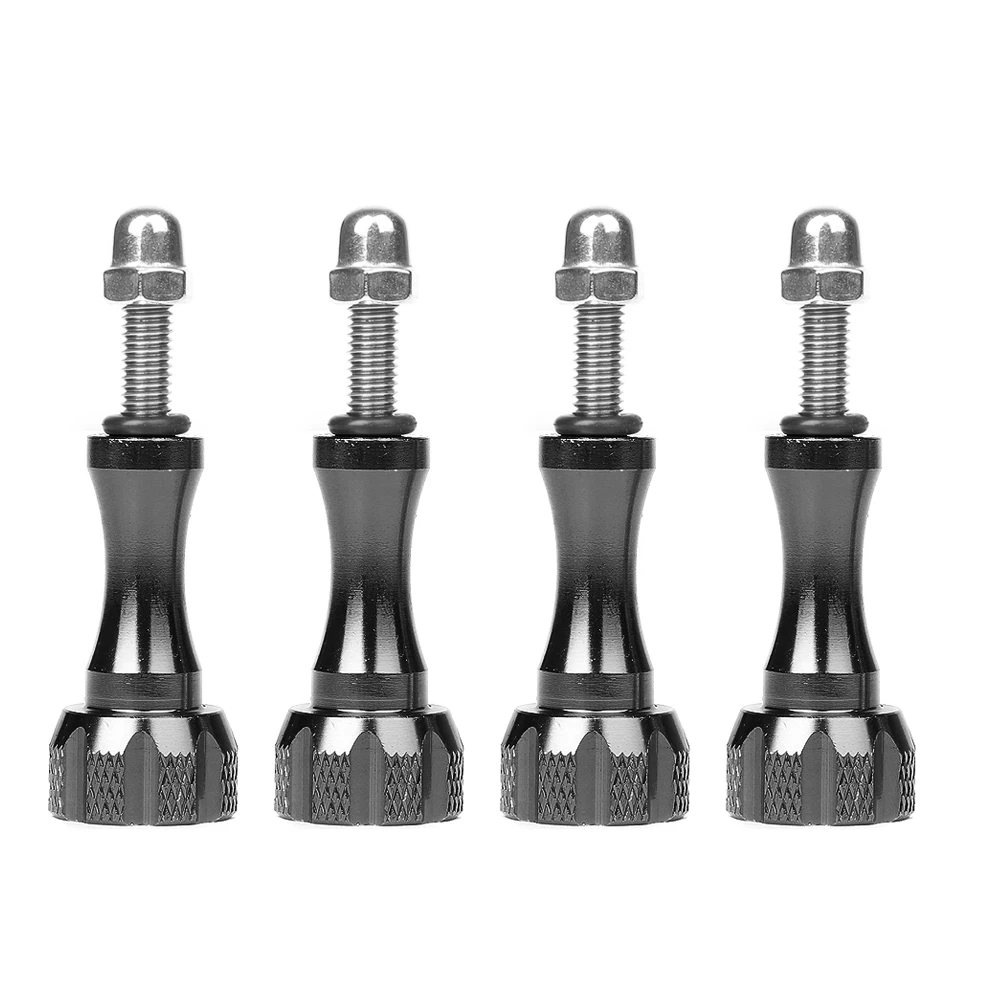 

FGHGF 4Pcs CNC Aluminum Alloy Thumb Screw Mount for GoPro Hero 5 4 3 SJCAM Xiaomi Yi 4K Eken h9 Action Camera Go Pro Accessories