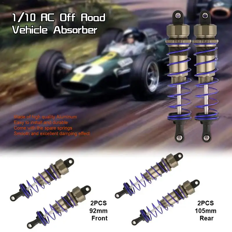 

1/10 RC Off Road Vehicle Absorber Aluminum Alloy Oil Pressure Adjustable Shock Absorbers For HSP Redcat Hongnor LRP HPI Hobao