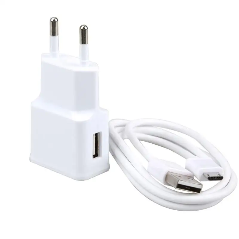 Alloet N7100 5 V 2A Белый USB кабель micro-USB кабель для передачи данных Зарядное устройство ЕС Стандартный для samsung Galaxy Note 2 S3