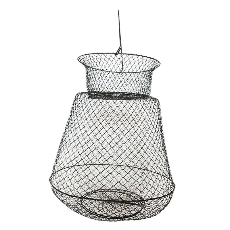 Wire Fish Basket Fishing Keep Net for Fisher (Medium/13 x 18 Inch)in Fishing Net from Sports